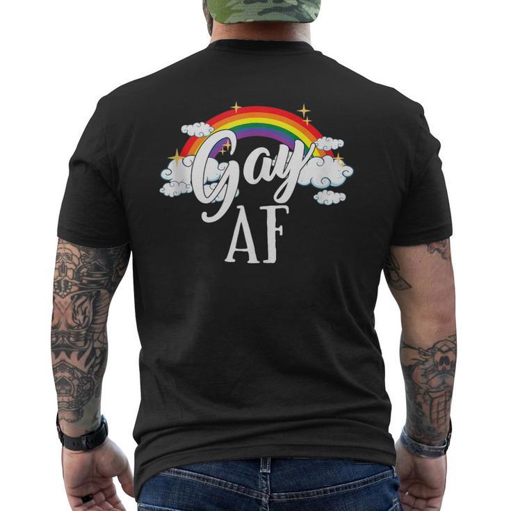 Gay Af Lgbtq Gay Pride Week Month Parade Men's T-shirt Back Print