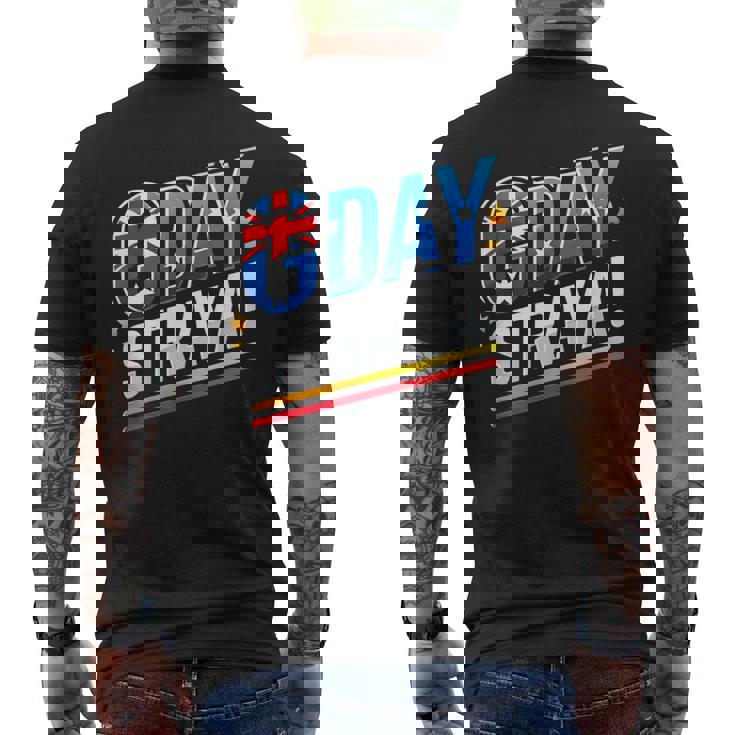 G'day 'Straya Slang Australiano T-shirt da uomo con stampa posteriore