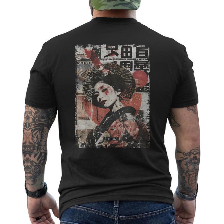 Geisha Asia Japan Frauintage Kultur Tokyo Geisha T-Shirt mit Rückendruck