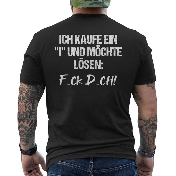 Statement Ich Kaufe Ein I Und Möchte Solen I'm S T-Shirt mit Rückendruck