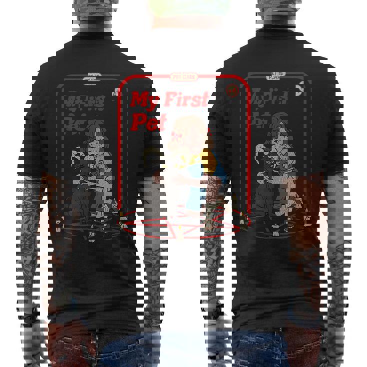 Gioco Per Bambiniintage Horror Gotico Occulto My First Pet T-shirt da uomo con stampa posteriore