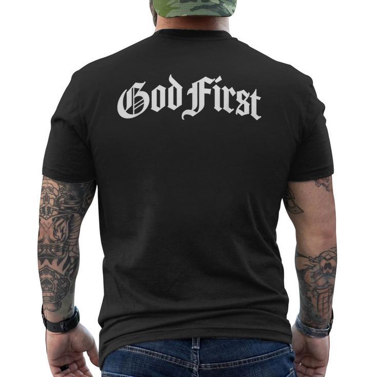 God First Original Men's T-shirt Back Print - Seseable