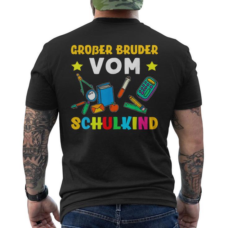 Großer Bruderom Schulkind 1St Class T-Shirt mit Rückendruck