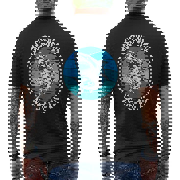 Guess What Week It Is Shark Joke Retro Vintage Ocean Men's T-shirt Back Print