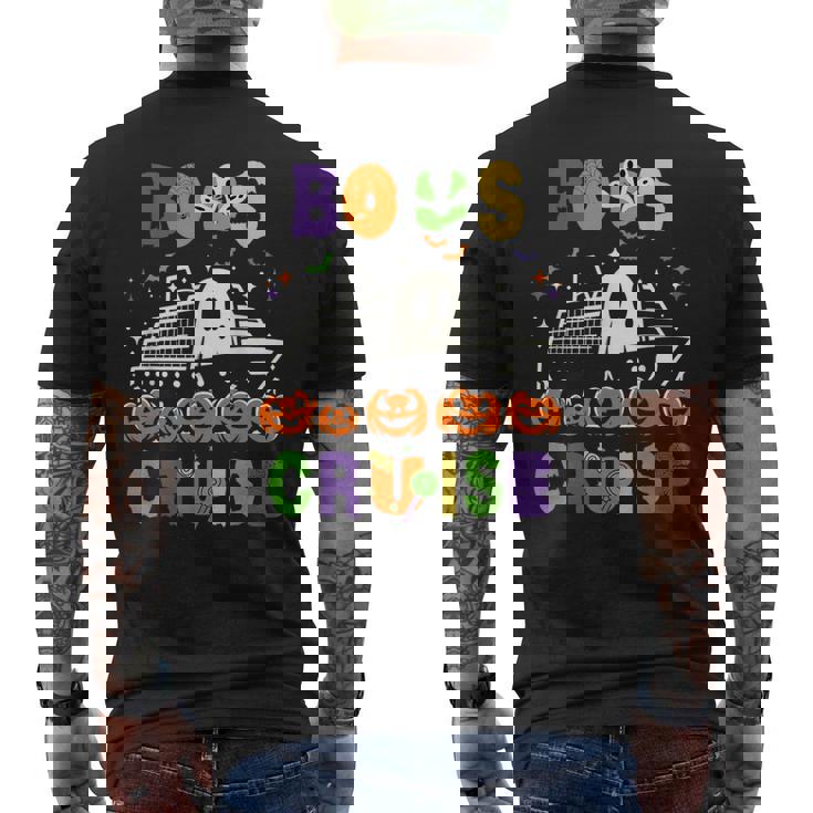 Halloween Boos Cruise Squad Matching Family Vacation Men's T-shirt Back Print