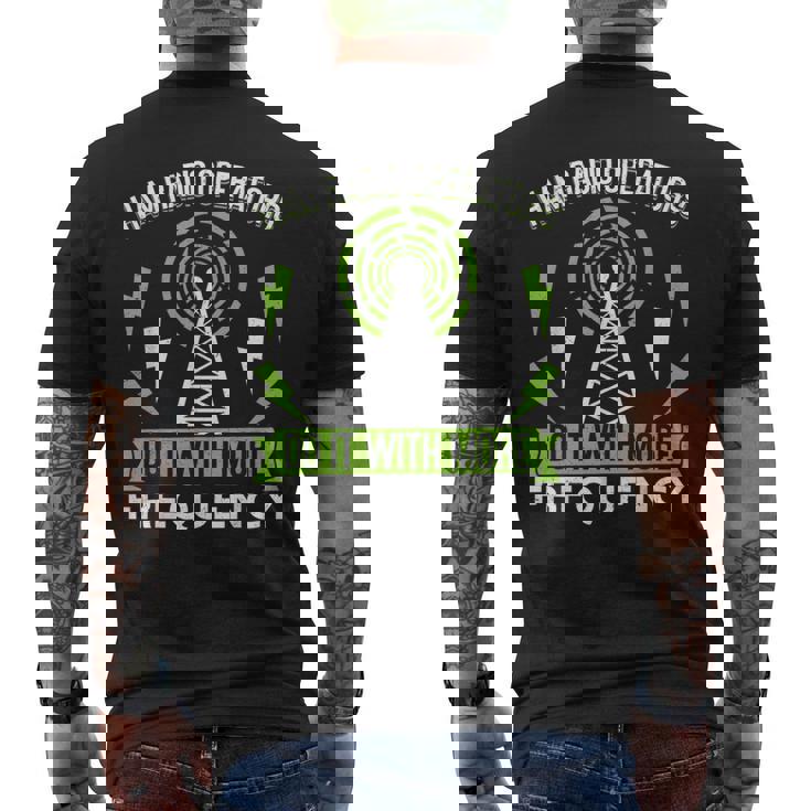 Ham Radio Operators Do It With More Frequency Fun Ham Radio T-shirt da uomo con stampa posteriore