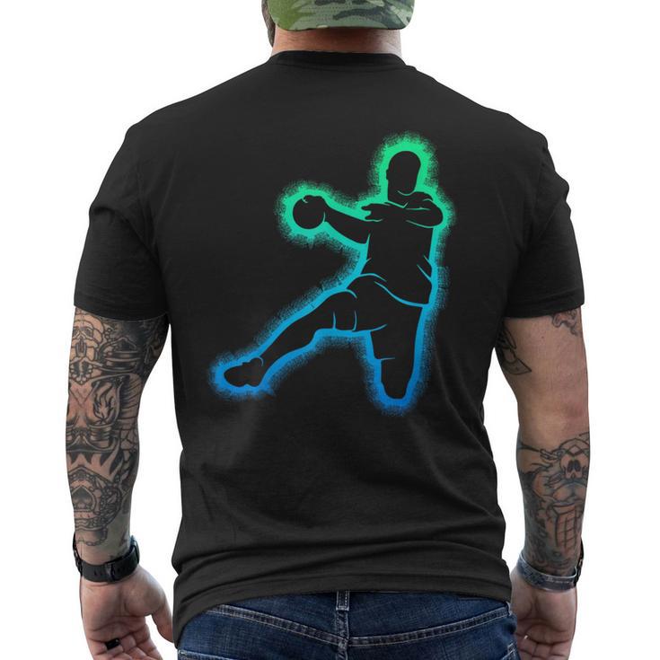 Handball Handballer Boys Children's T-Shirt mit Rückendruck