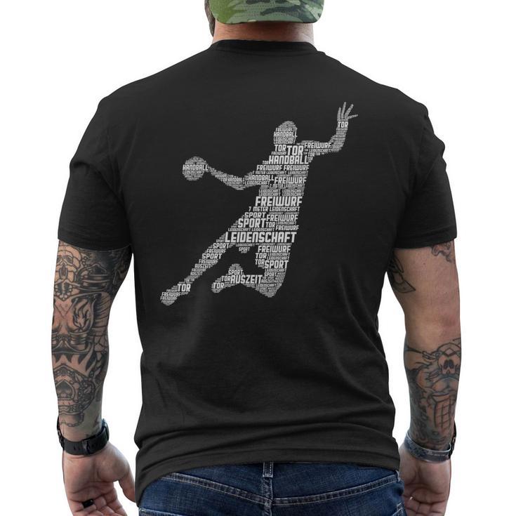 Handball Handballer Children's Boys T-Shirt mit Rückendruck