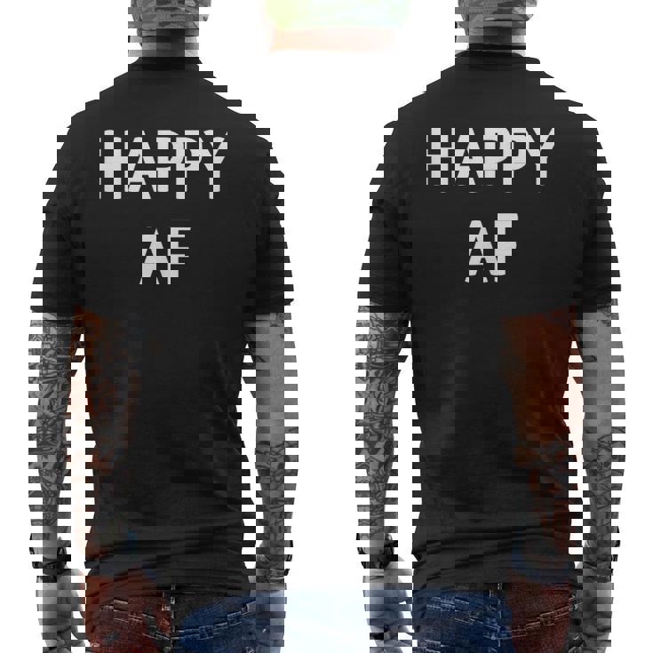 Happy Af Drôle Blague Sarcastique Famille T-shirt imprimé au dos