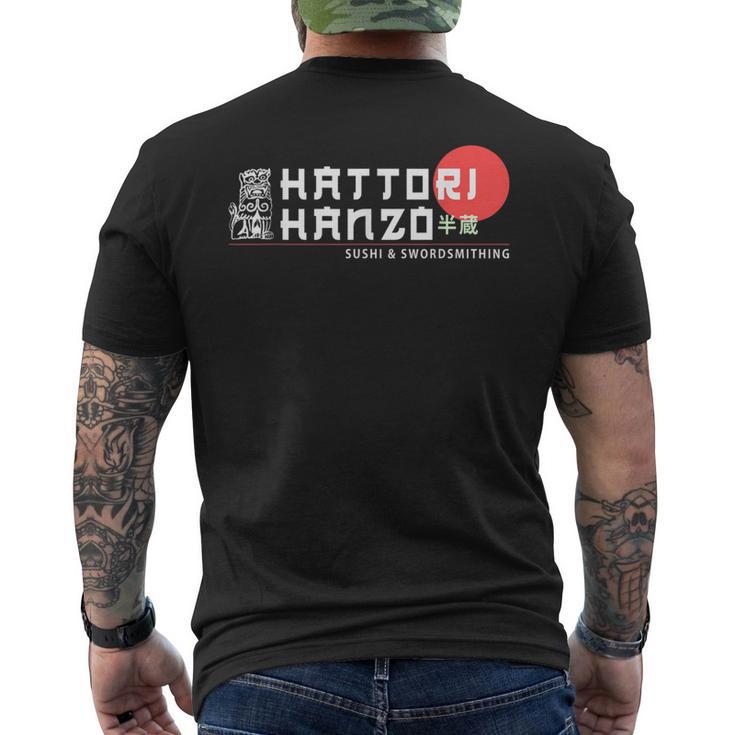 Hattori Hanzo Sushi And Swordsmith T-Shirt mit Rückendruck