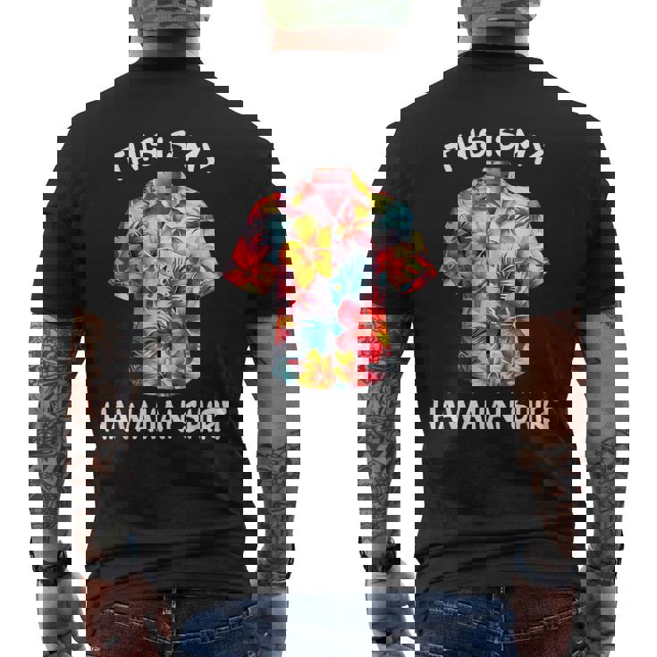 This Is My Hawaiian Tropical Luau Costume Party Hawaii Men's T-shirt Back Print