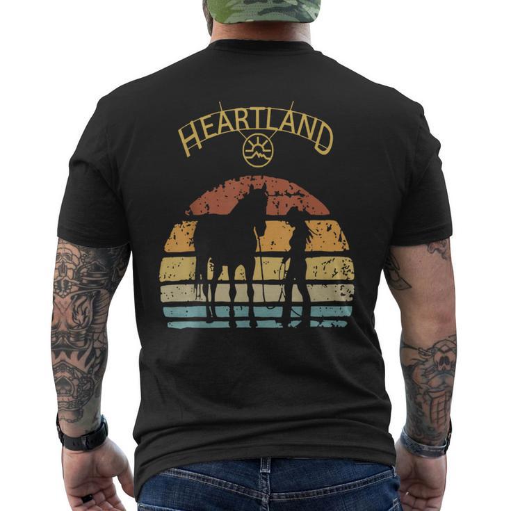 Heartland Retrointage Sunset T-Shirt mit Rückendruck