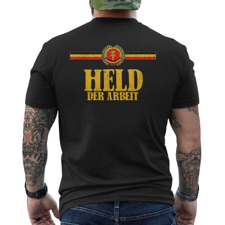 Held Der Arbeit Hammer & Compass East Germany Ddr T-Shirt mit Rückendruck