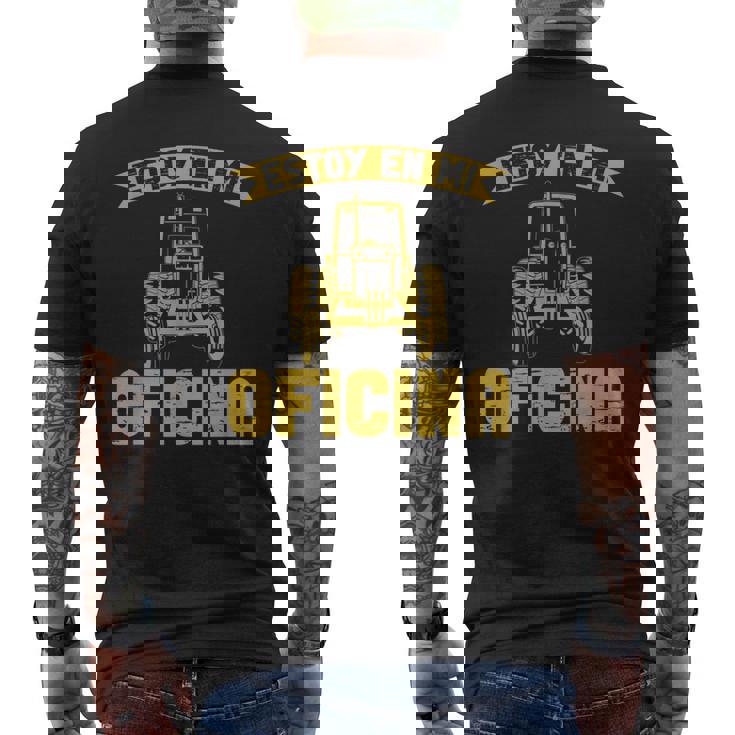 Hombre Tractor Tractorista Estoy En Mi Oficina Agricultor Camiseta Hombre Estampado Espalda