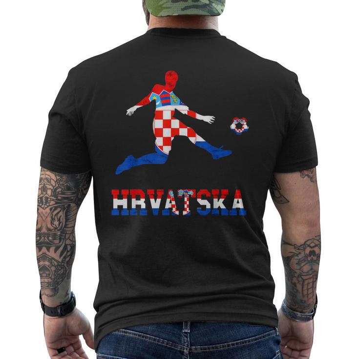 Hrvatska Croatia Croatia Football Team Croatia Croatia Football T-Shirt mit Rückendruck