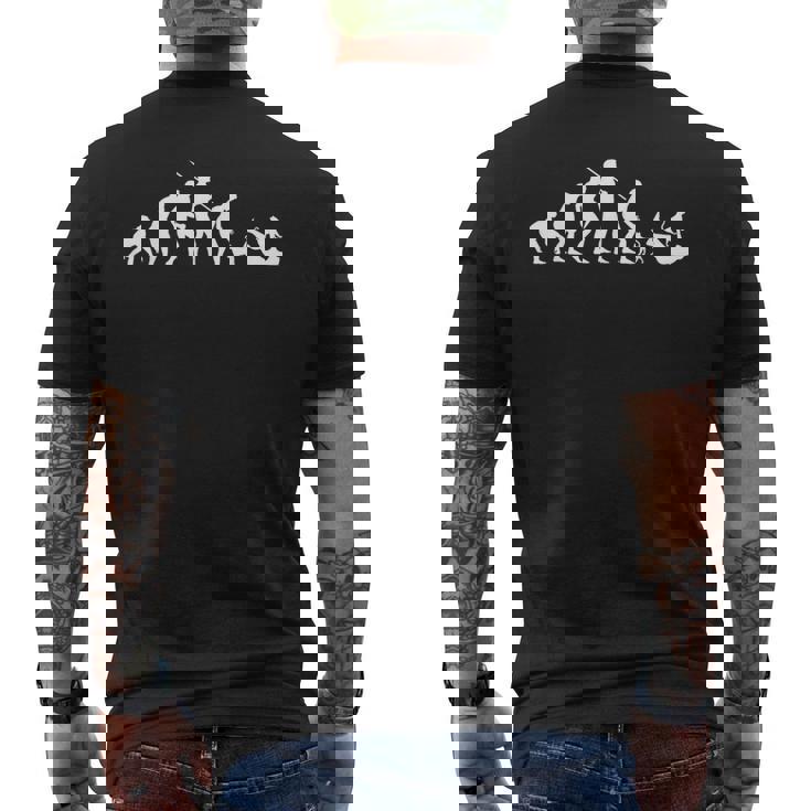 Humoristique Pour Les Amoureux Des Chats Évolution De L'homme Avec Des Chats T-shirt imprimé au dos