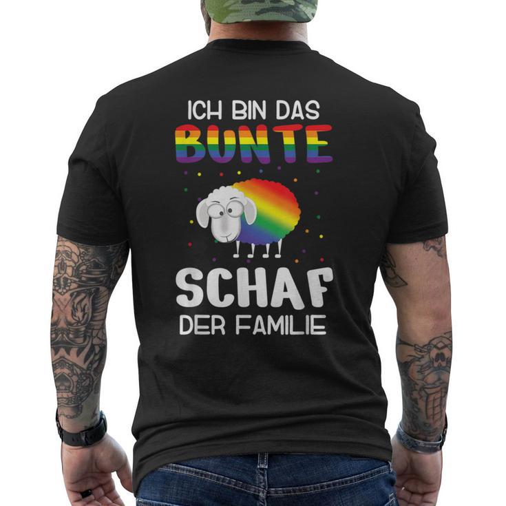 Ich Bin Das Bunt Schaf Der Familie Gay Pride Ich Bin Schwul I'm The Colourful T-Shirt mit Rückendruck