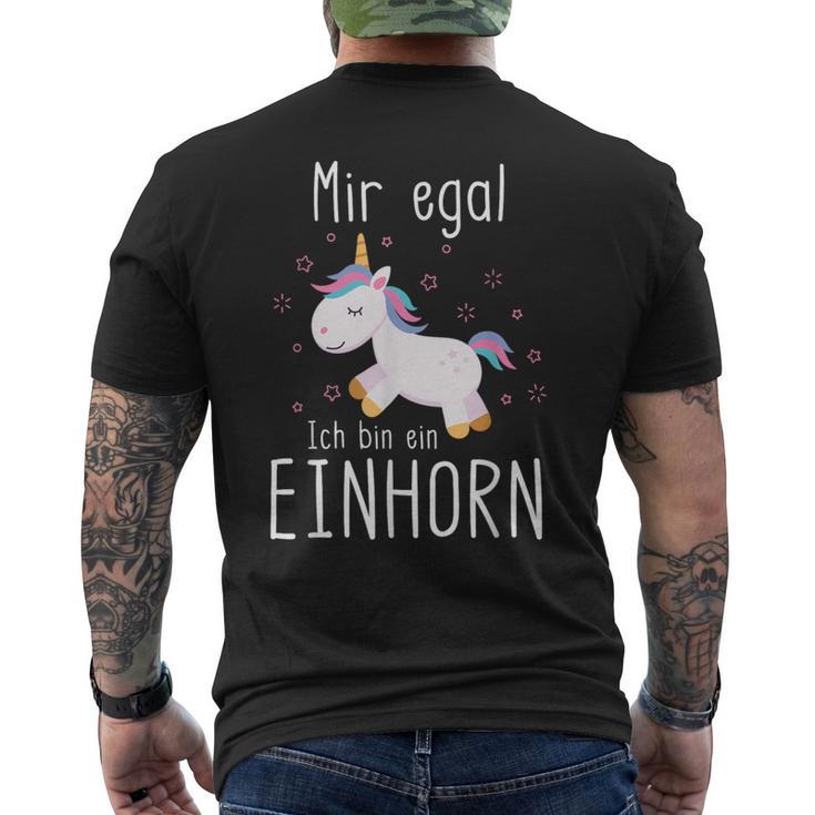 Ich Bin Ein Einhorn Fabelwesen Mir Egal Ich Bin Ein T-Shirt mit Rückendruck