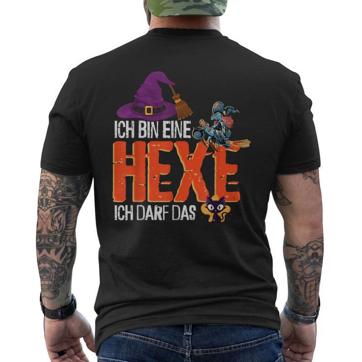 Ich Bin Eine Hexe Ich Darf Das Hexe T-Shirt mit Rückendruck