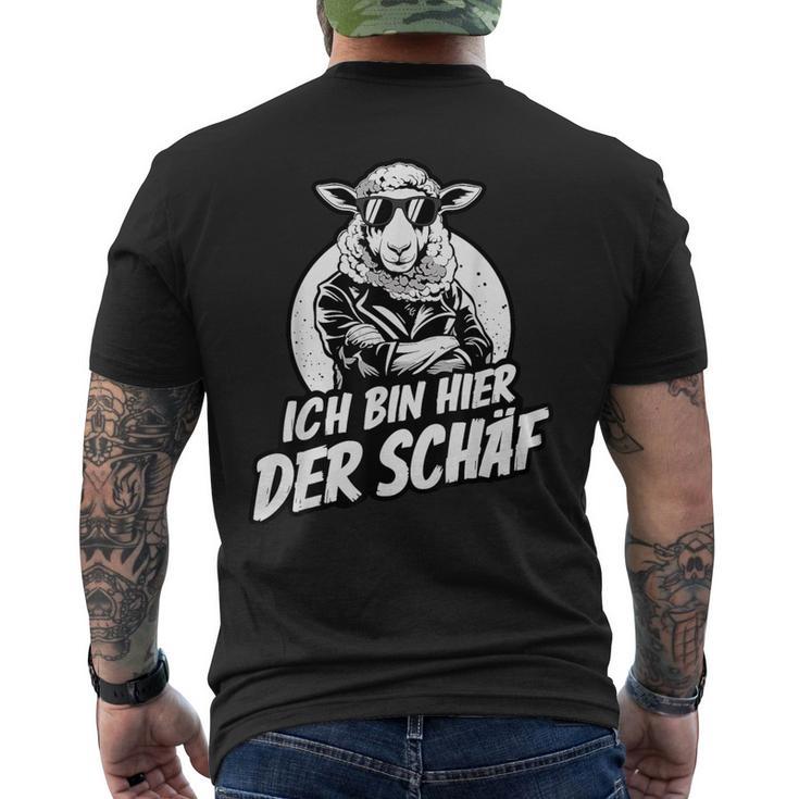 Ich Bin Hier Der Schäf T-Shirt mit Rückendruck