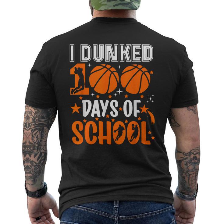 Ich Habe 100 Tage In Der Schule Eingetaucht Basketball 100 Tag Lehrer T-Shirt mit Rückendruck