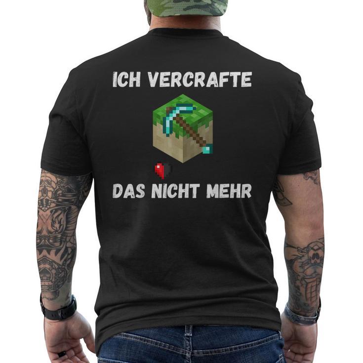 Ichercrafte Das Alles Nicht Mehr T-Shirt mit Rückendruck