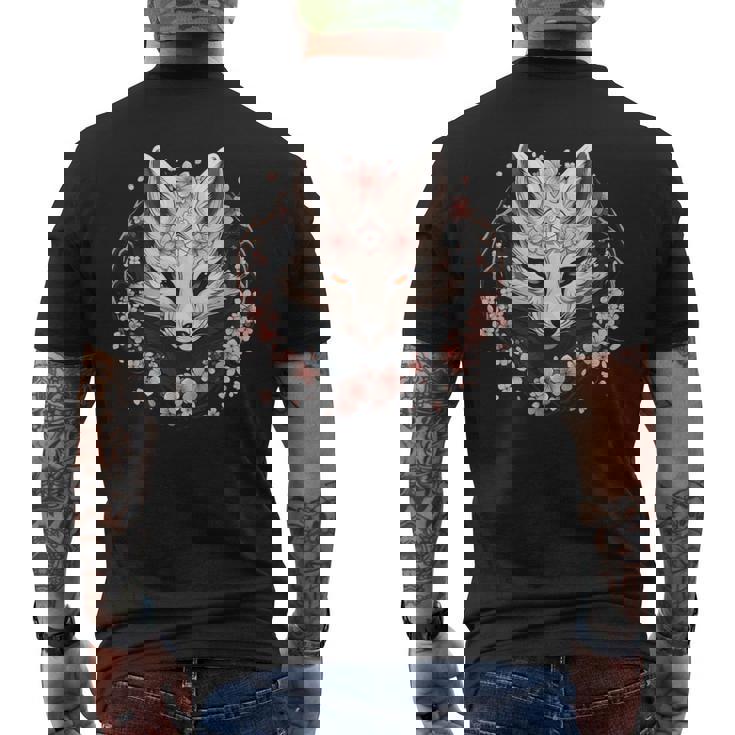 Illustration Renard Japonais Sakura Animal T-shirt imprimé au dos