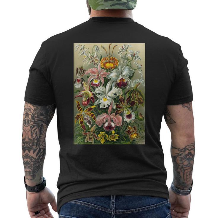 Illustrations Bontaniques Fleurs D'orchidées T-shirt imprimé au dos