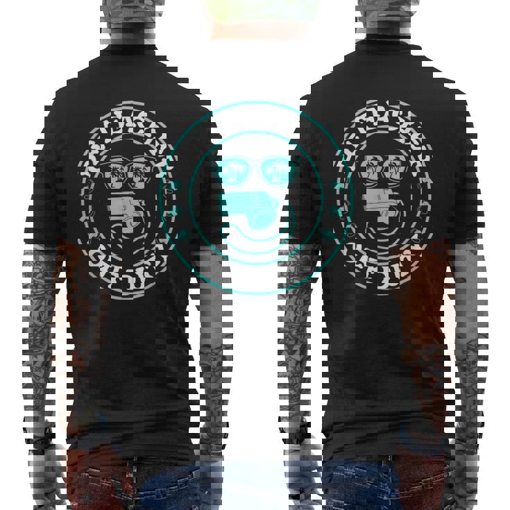 Insegnante Di Educazione Fisica Fuori Servizio Regalo Per Insegnanti Abbigliamento Physed T-shirt da uomo con stampa posteriore