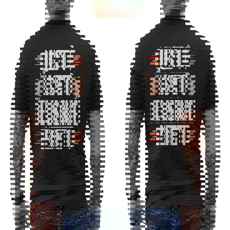 Insegnante Perfetto Maestri Maestro Educatore T-shirt da uomo con stampa posteriore