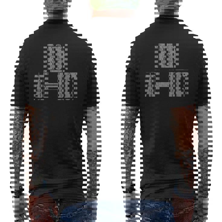 Iron Addict Gym Fitness Levantamiento De Pesas Bodybuilder Camiseta Hombre Estampado Espalda