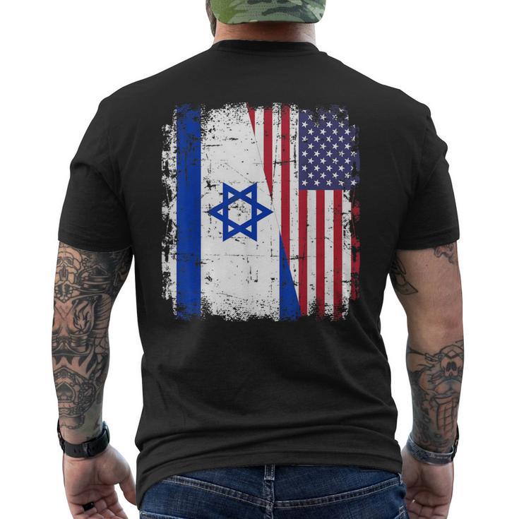 Israel Usa Flag T-Shirt mit Rückendruck