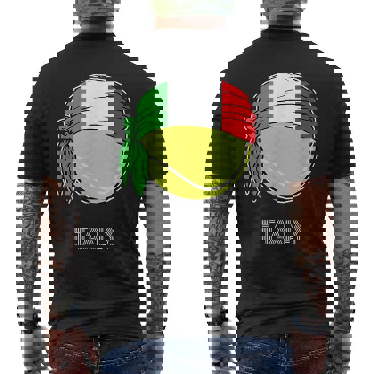Italia De Tenis Para Hombre Para Jugadores Italianos Tenis Italianos Camiseta Hombre Estampado Espalda