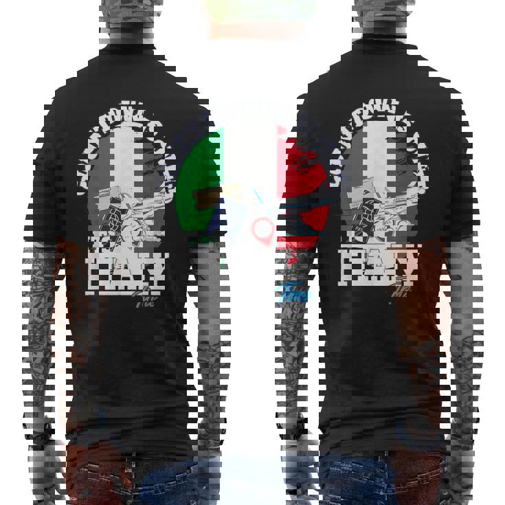 Italia Tour Deacacionesiajeiaje Recuerdoiajero Familia Camiseta Hombre Estampado Espalda