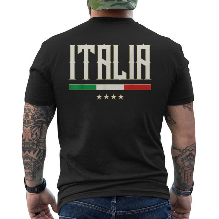 Italian Flag Bella Italy T-Shirt mit Rückendruck