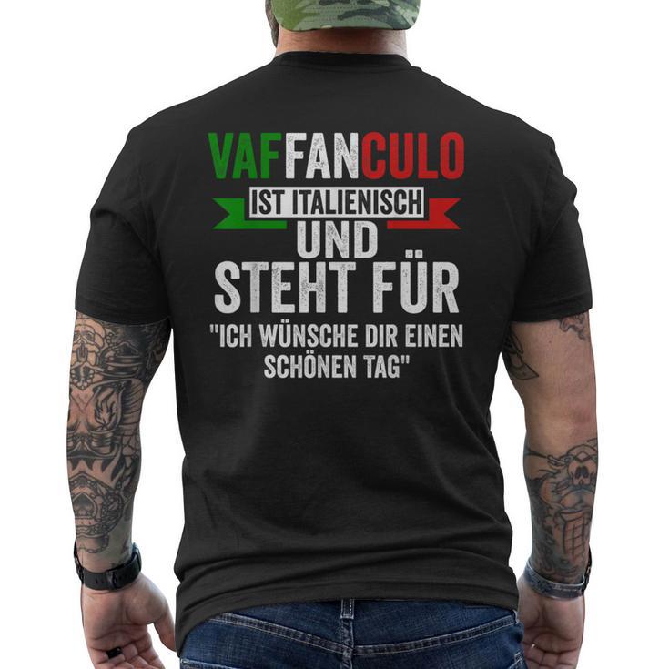 Italianaffanculo Italia T-Shirt mit Rückendruck