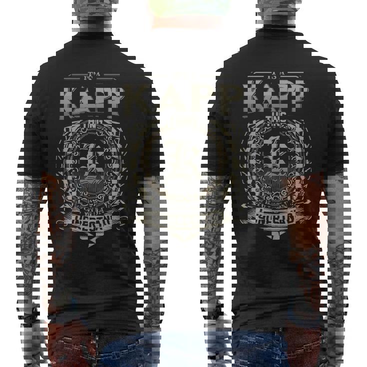 It's A Kapp Thing You Wouldn't Understand Men's T-shirt Back Print