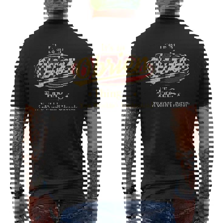 It's A Obrien Thing You Wouldn't Understand Men's T-shirt Back Print