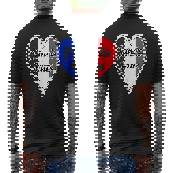 J'aime La France Drapeau J'aime La Culture Française Paris Francaise T-shirt imprimé au dos