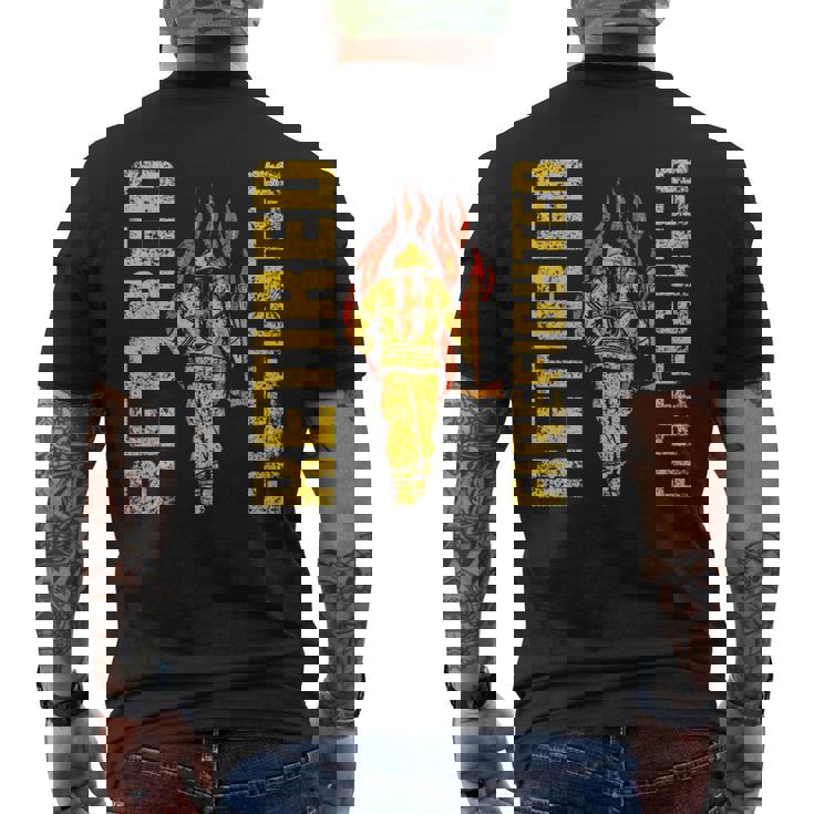Jubilación De Los Bomberos Jubilados De Bomberos Jubilados Camiseta Hombre Estampado Espalda