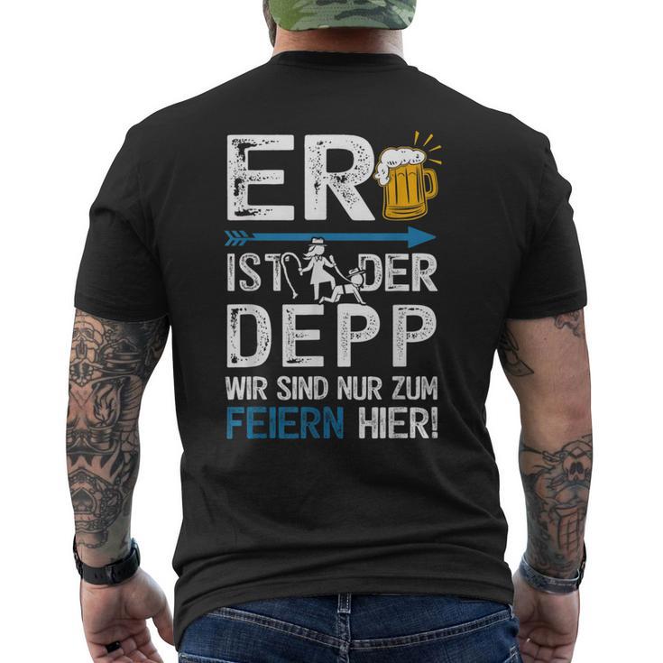 Junggesellenabschied Jga Männer Polterabend Poltern T-Shirt mit Rückendruck