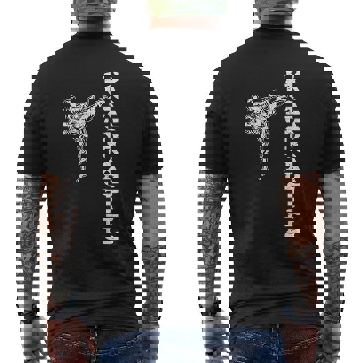 Karatè Kung-Fu Taekwondo Aikido Ju-Jutsu Karate T-shirt da uomo con stampa posteriore