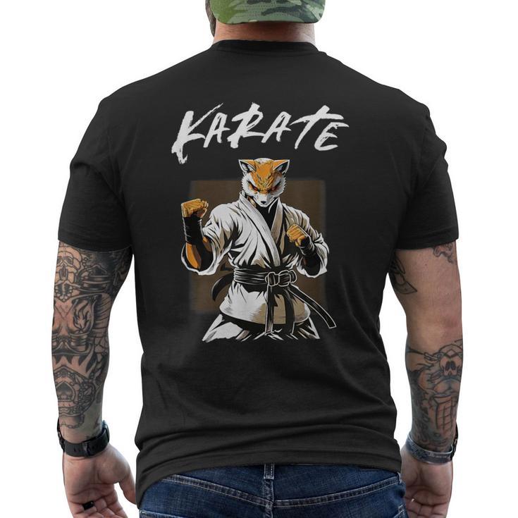 Karateka Karate Fox T-Shirt mit Rückendruck