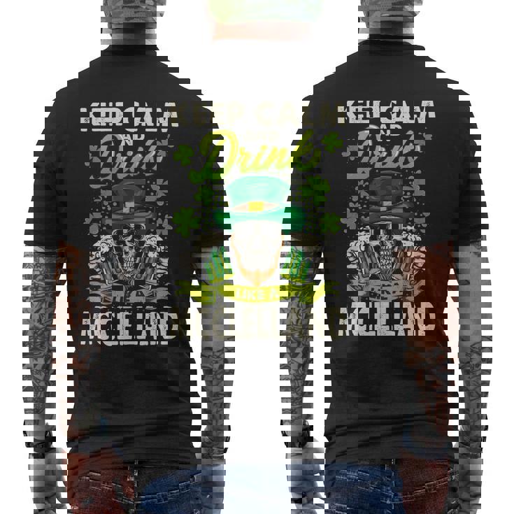 Keep Calm And Drink Like A Mcclelland Men's T-shirt Back Print