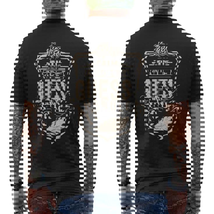 Keep Calm And Let Guess Handle It Men's T-shirt Back Print