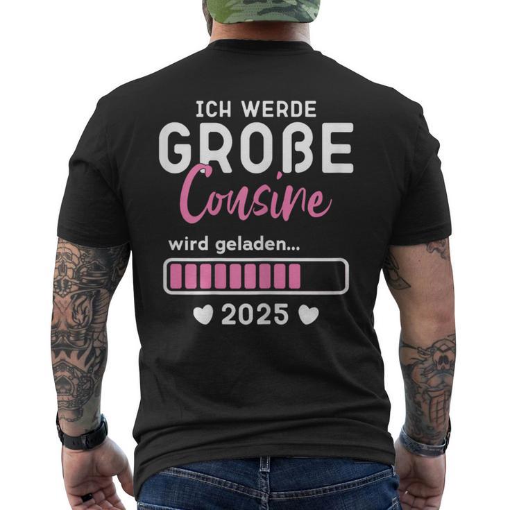 Kinder Ich Werde Große Cousin 2025 Große Cousin Geladen 2025 T-Shirt mit Rückendruck