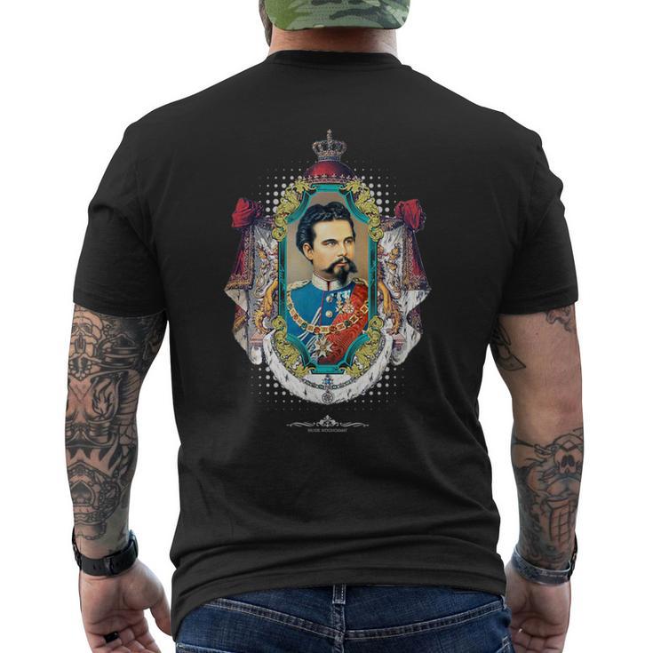 King Ludwig Ii Prunk T-Shirt mit Rückendruck