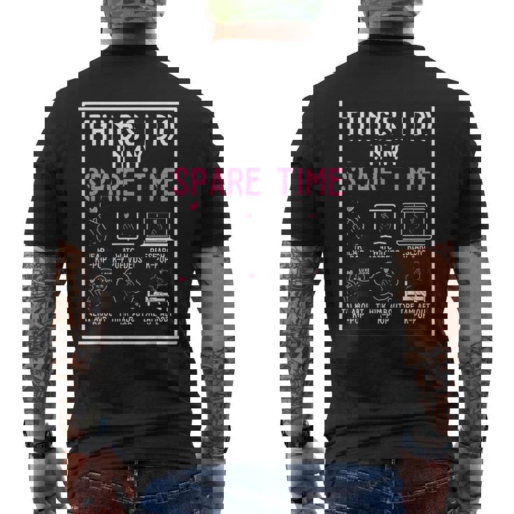 Kpop Fan I Cosas Que Hago En Mi Tiempo Libre I Kpop Camiseta Hombre Estampado Espalda