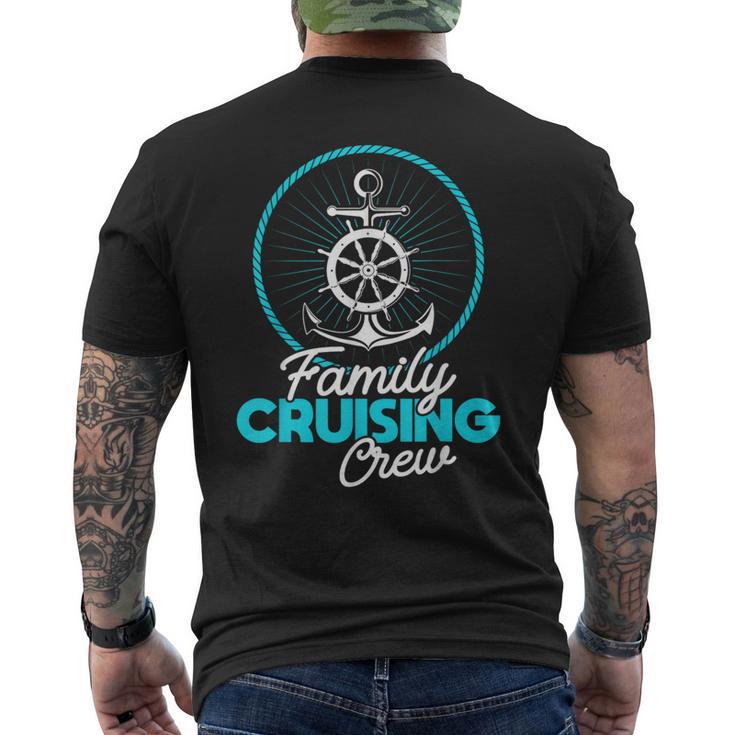 Kreuzfahrtschiff Urlaub Familienausflug Familie Kreuzfahrt Crew T-Shirt mit Rückendruck