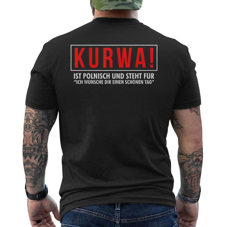 Kurwa Ist Polnisch Und Steht Für T-Shirt mit Rückendruck